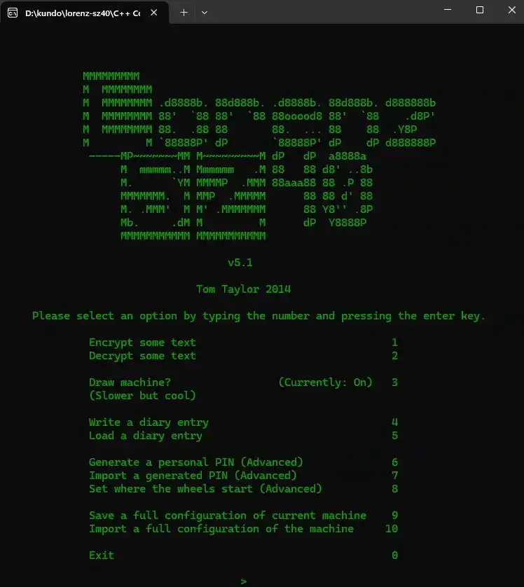 Lorenz SZ40 - C++ Application
